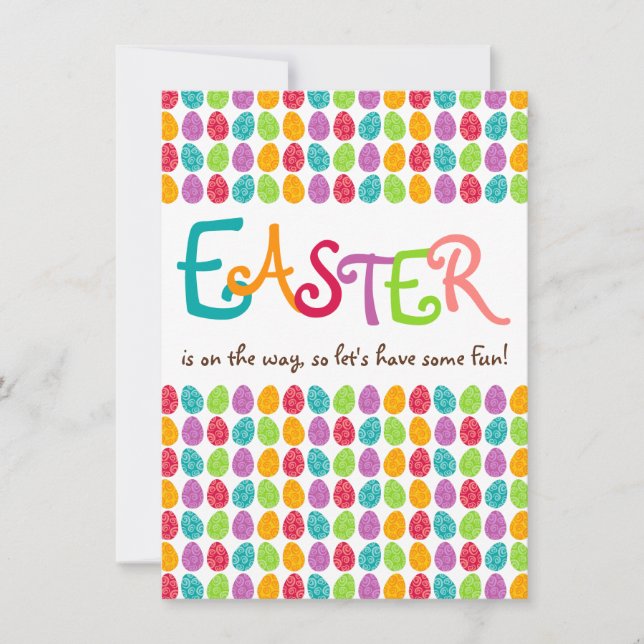 Invitation Oeufs de PÂQUES (Devant)