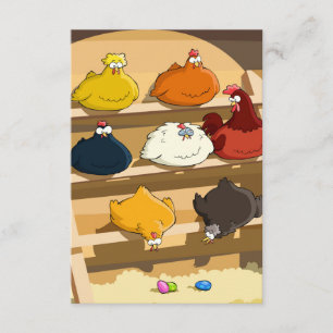 Invitation Oeufs de pâques de cage de poulet
