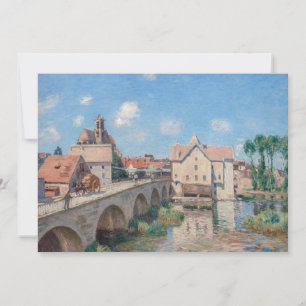 Invitation OEuvre d'Alfred Sisley - Le Pont de Moret