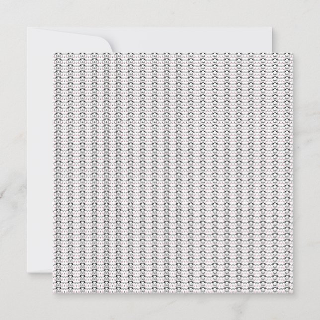 Invitation Œuvre d'art de chat | Motif de chat mignon Fond tr (Devant)