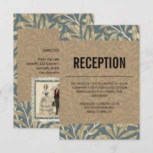 Invitation Œuvre d'art de mariage victorien de 1844