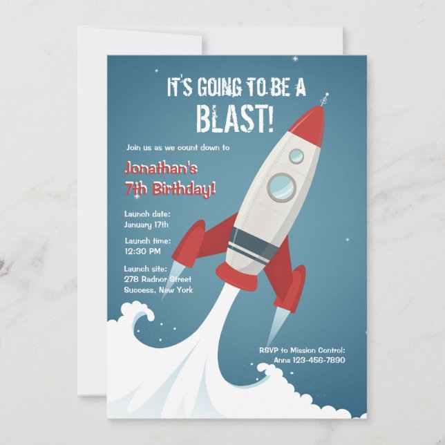 Invitation "Off To Space" (Devant)