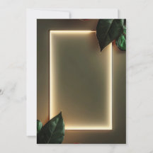 Invitation officielle à l'événement avec cadre à h