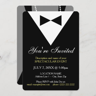 Invitation officielle de Black Tux, conception min
