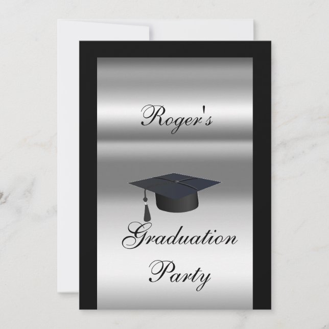 Invitation officielle de fête de remise des diplôm (Devant)