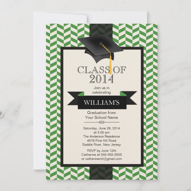 Invitation officielle de la fête de graduation de  (Devant)