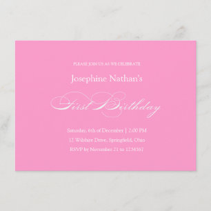Invitation officielle de la première fille de nais