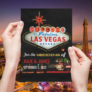 Invitation officielle unique du Mariage Las Vegas