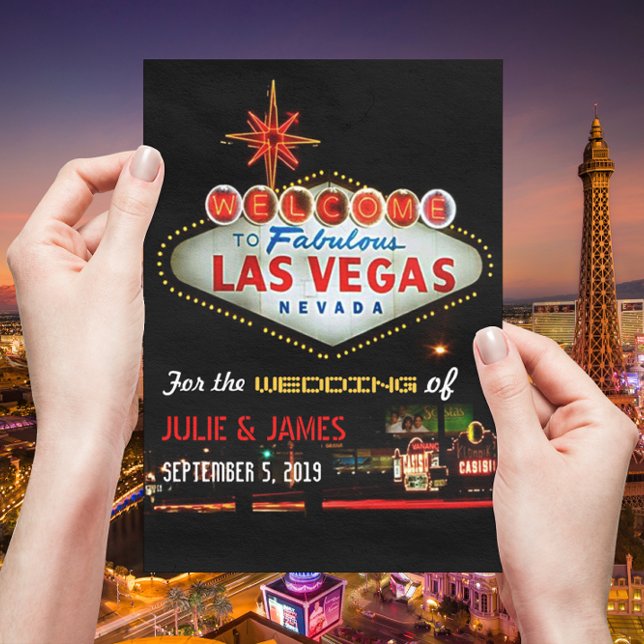 Invitation officielle unique du Mariage Las Vegas (Créateur téléchargé)