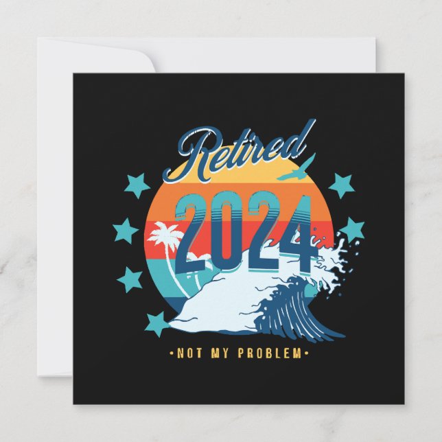 Invitation Officiellement à la retraite 2024 (Devant)