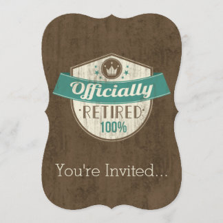 Invitation Officiellement retiré, retraite de cru de 100 pour