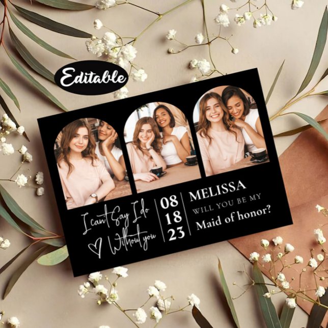 Invitation Offre de photo Collage de photos à la mode délicat (Créateur téléchargé)