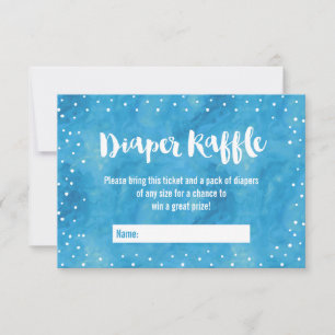 Invitation Oh Baby Blue Baby shower d'aquarelle de couche Raf