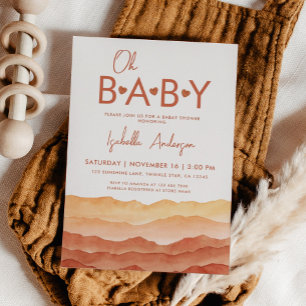 Invitation Oh Baby Boho Baby shower