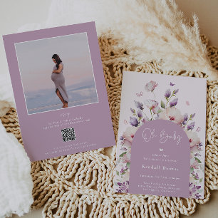 Invitation Oh Baby Butterfly Garden Baby shower