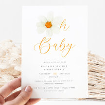 Oh Baby Modern Daisy Baby shower neutre de genre