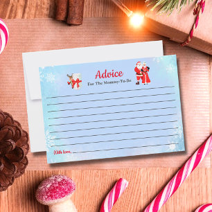 Invitation Oh Baby Père Noël & Mme Claus Conseil Baby shower