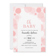 Oh Baby rose arche Pois Baby shower fille