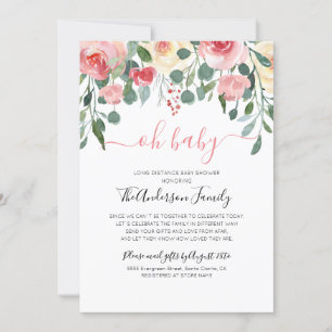 Invitation Oh Baby shower Par Courrier Interurbain