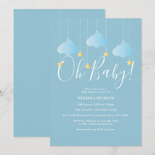 Invitation Oh Bébé Scintille Scintille Baby Shower / Sprinkle