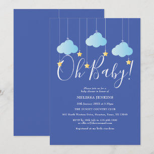 Invitation Oh Bébé Scintille Scintille Bébé Garçon Shower / S