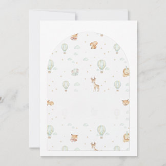 Invitation Oh Boy! Adventure Begins Arched Baby Shower Invita