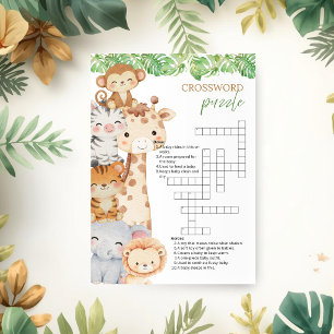 Invitation Oh Boy! Safari Baby Shower   Mot croisé