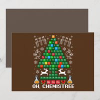 Oh Chemistree Noël Chimie Science Périodique