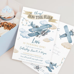 Invitation Oh Comme le Temps Passe Vite Fête d'anniversaire d