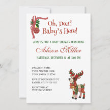 Oh, Deer! Baby’s Here! – Christmas Baby Shower