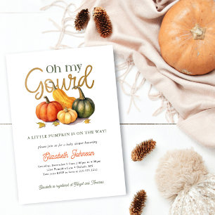 Invitation Oh Ma Gourde Baby Shower de Petit Citrouille