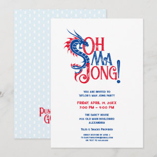 Invitation Oh Mah Jong ! Mah-Jongg