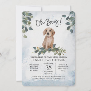 Invitation Oh mon Dieu ! Baby shower de chien