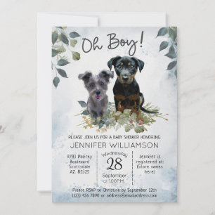 Invitation Oh mon Dieu ! Cute Lyla et Baby shower Rockie