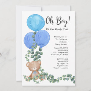 Invitation Oh Mon Dieu, on peut attendre le Baby shower