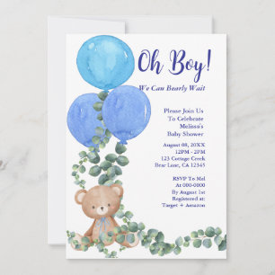 Invitation Oh Mon Dieu, on peut attendre le Baby shower
