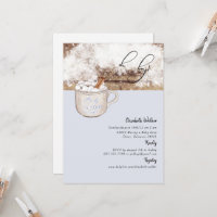 Oh mon garçon Chocolat chaud Bébé rustique Il fait