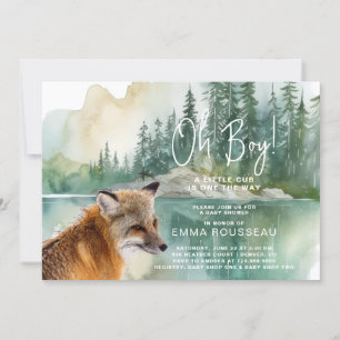 Invitation Oh mon petit Baby shower de Fox