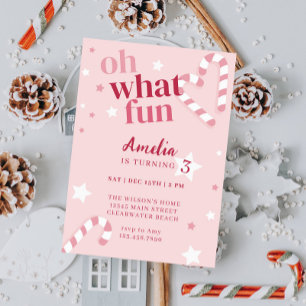 Invitation Oh Quel Amusement Fête Fille Anniversaire