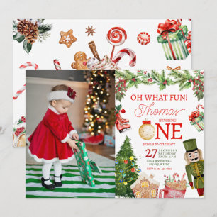 Invitation Oh, quel plaisir Noël hiver Première photo