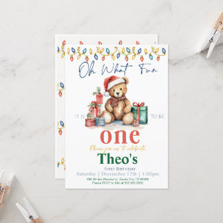 Invitation Oh Quelle Joie d'être un Ours en Peluche Invitatio