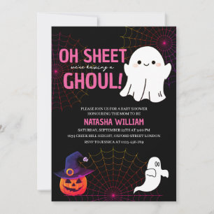 Invitation Oh Sheet C'est un Baby shower d'Halloween Ghoul