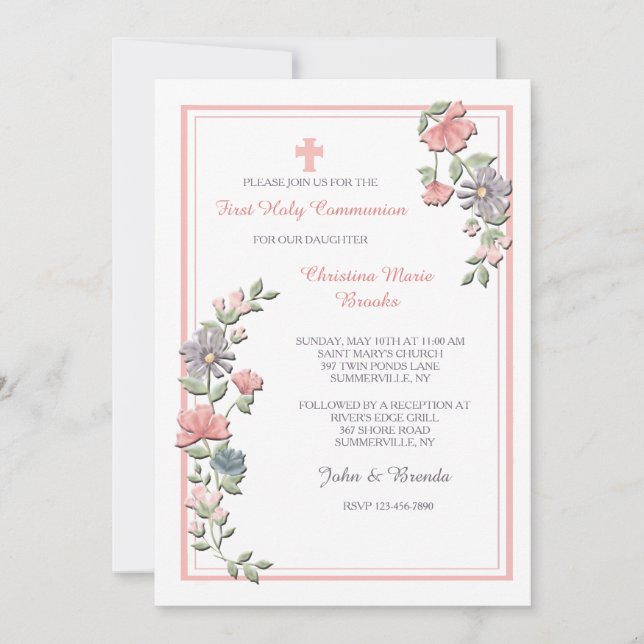 Invitation Oh So Pink (Devant)