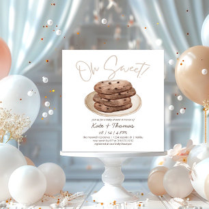 Invitation Oh Sweet   Baby shower de dessert de biscuits