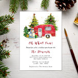 Invitation Oh What Fun Vintage Christmas Camper Holiday Party<br><div class="desc">Oh What Fun Vintage Christmas Camper Holiday Party</div>