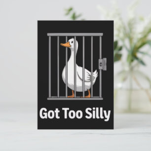 Invitation Oie drôle trop drôle humour de jeu de mots amateur