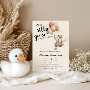Invitation Oie Ridicule presque en liberté Baby shower