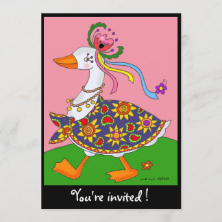 Invitation Oie sort l'art populaire ukrainien