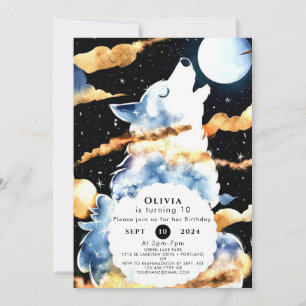 Invitation Oiseau de loup hurlant