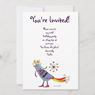 Invitation Oiseau du Parti, art populaire ukrainien par Vera